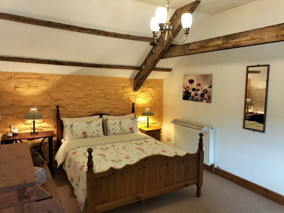 Bedroom 1 - king-size bed.