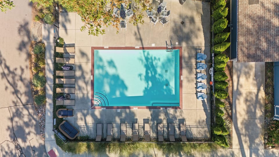Heated pool 300 ft from the cottage