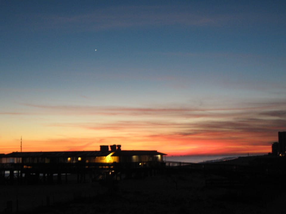 Stunning sunset from our balcony!!