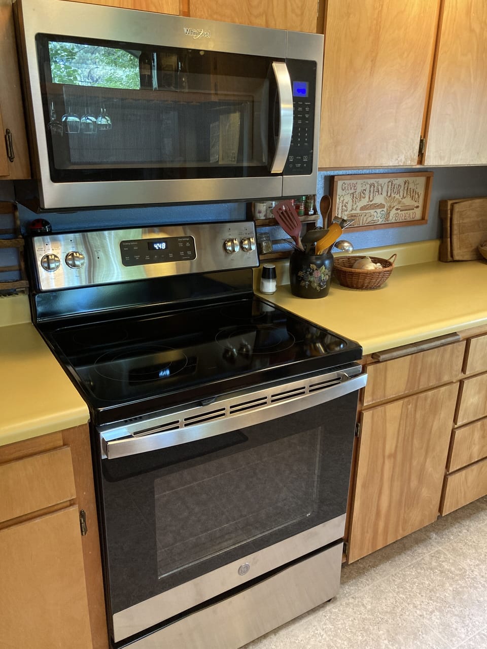 New microwave and range
