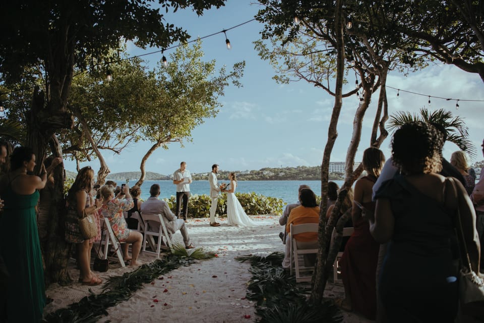 Outdoor banquet area