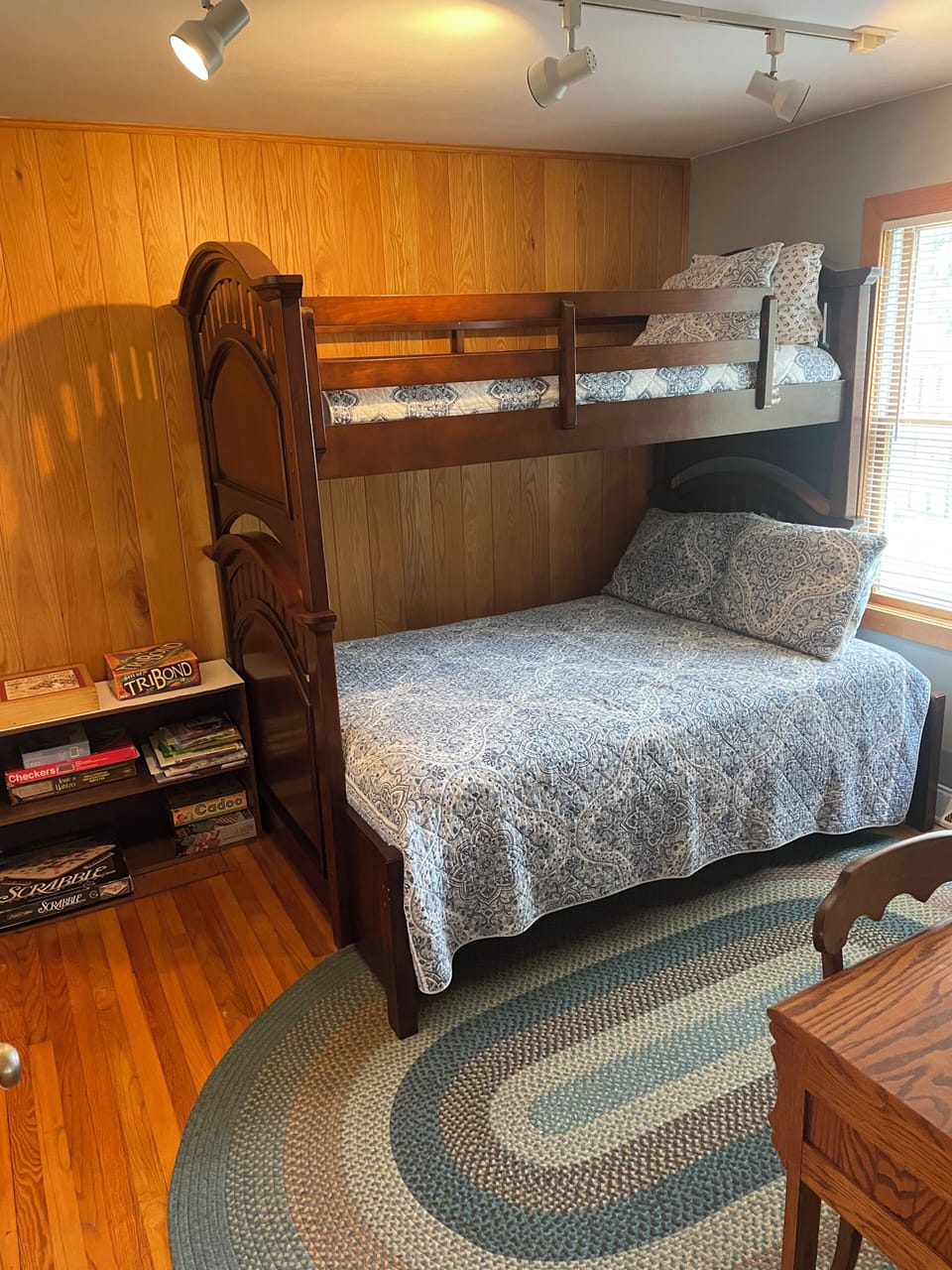 Bunks: single and double