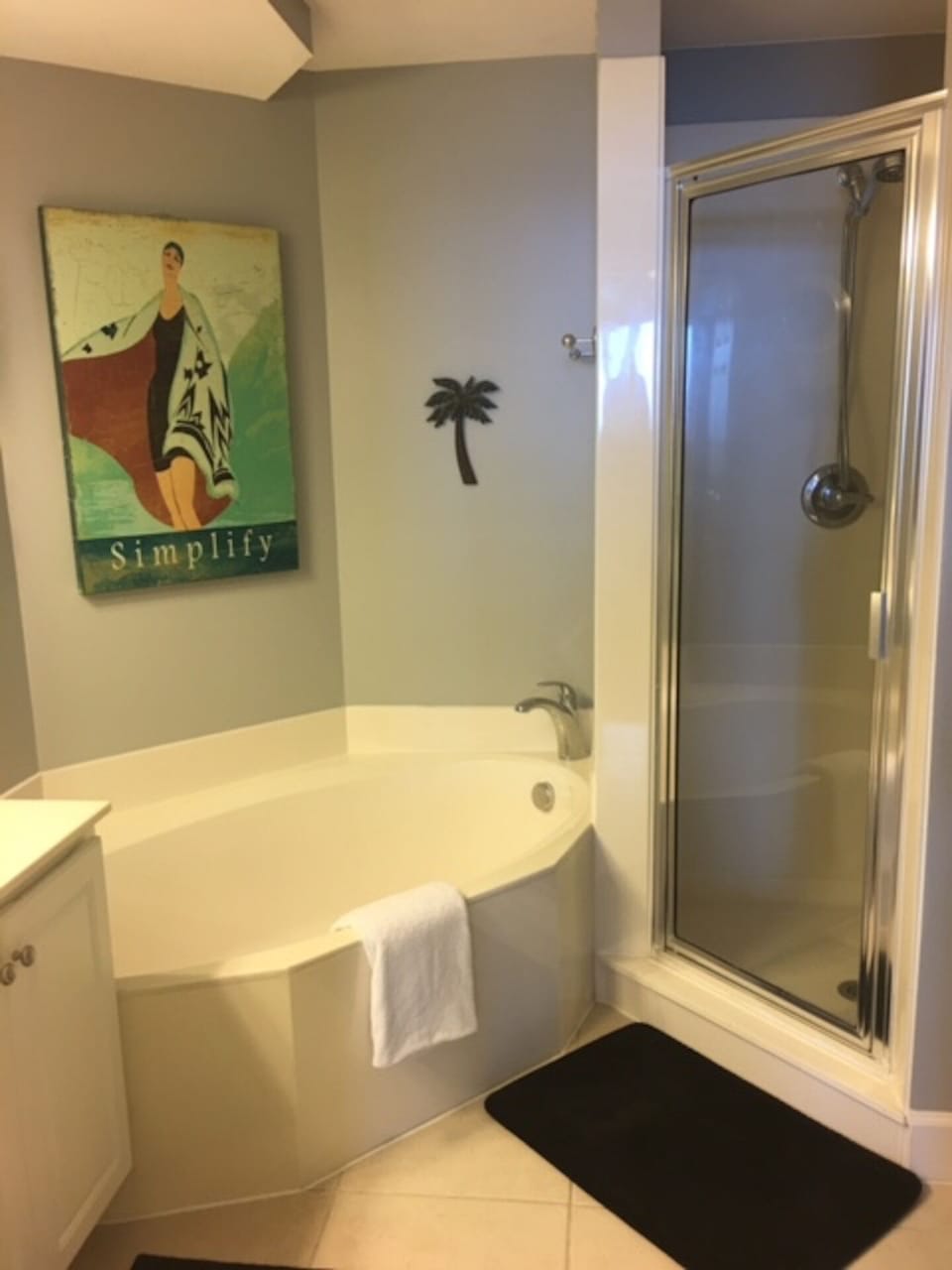 Master bathroom garden tub