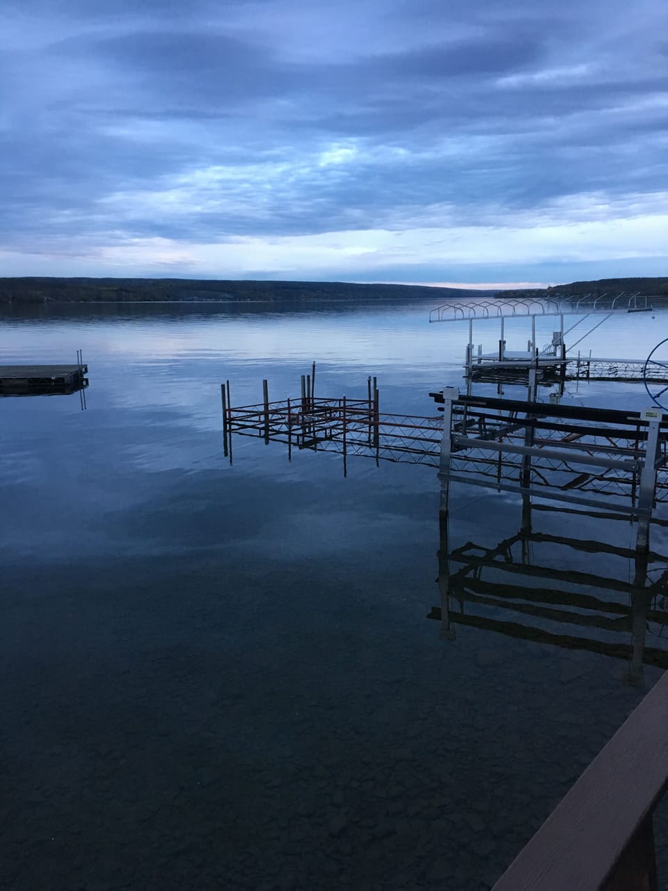 Photo of early morning in springtime, time for the docks to start coming out.  