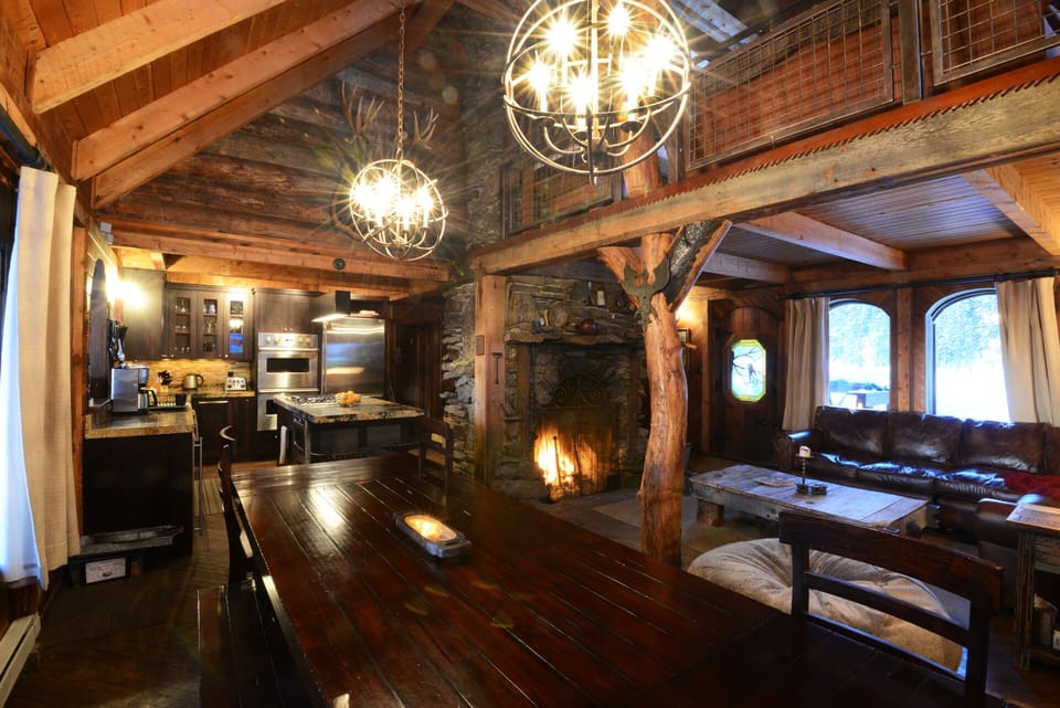 The dining area and recently remodeled kitchen is the perfect gathering spot.  