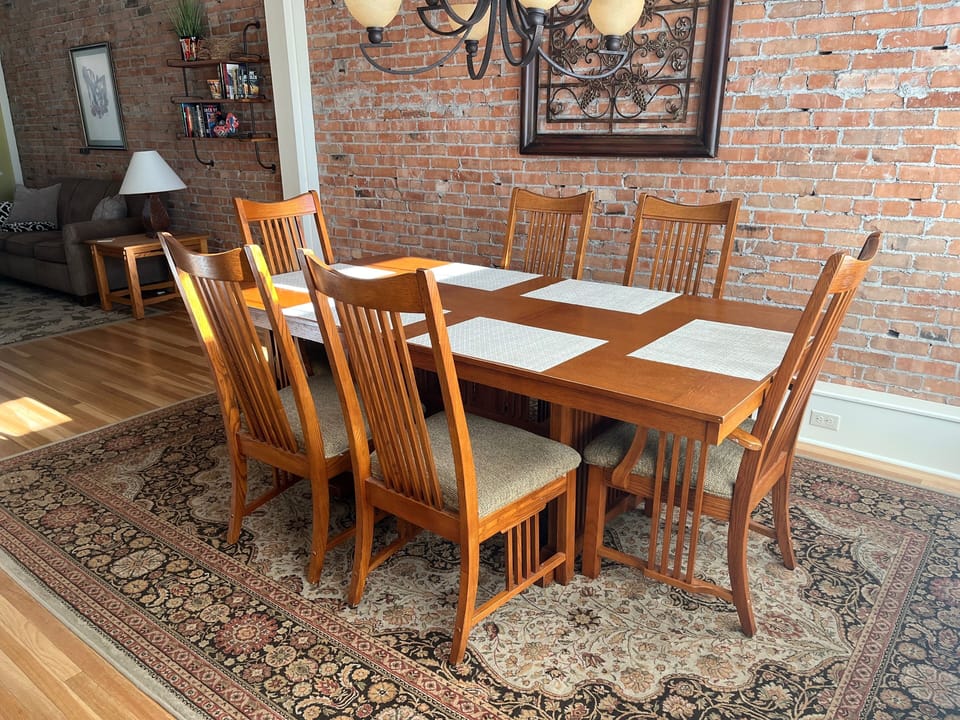 Dining table that seats 6