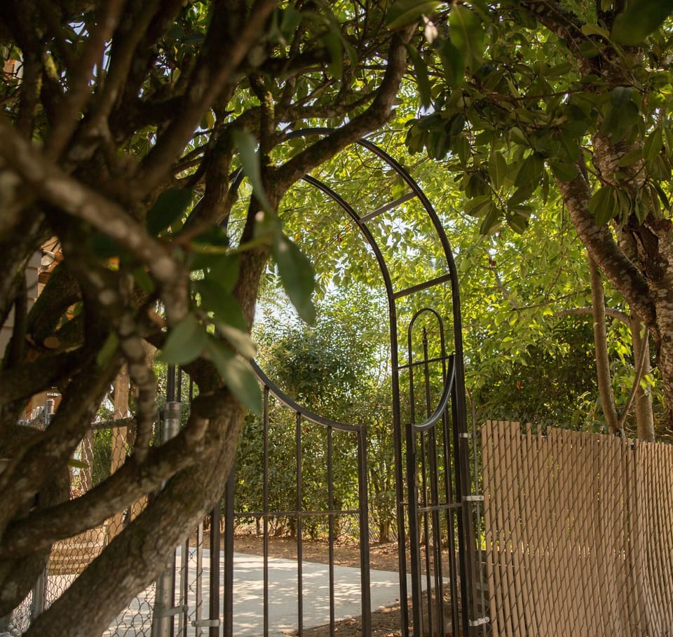 Gate to private entrance