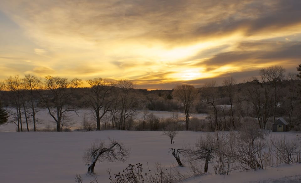 Sunrise over Medomak Pond