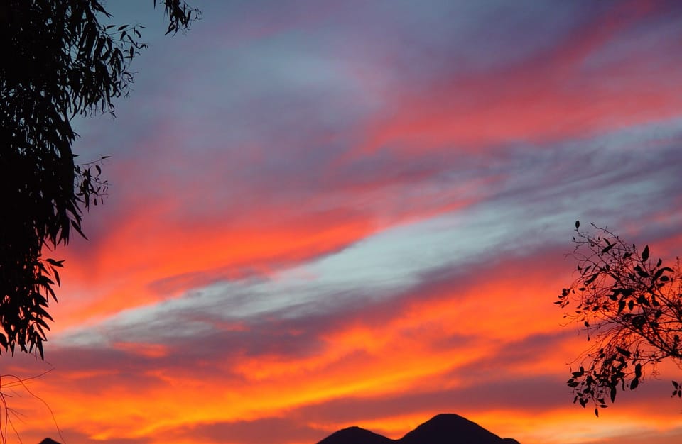 Just another beautiful sunset.  Thus the name Sunset Mountain Casitas!