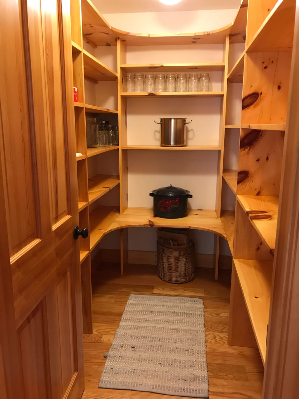 Large walk-in kitchen pantry