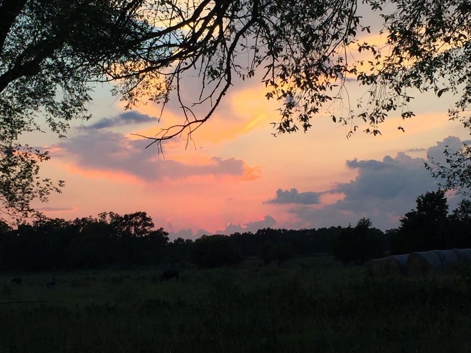 One of many beautiful sunsets to end the day...