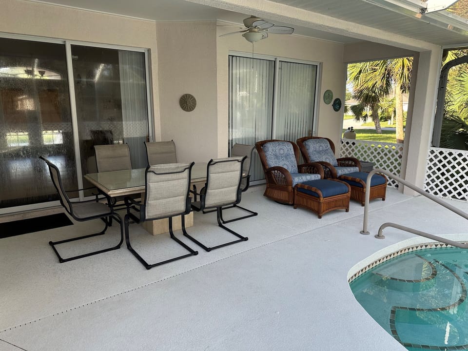 Pool deck furniture