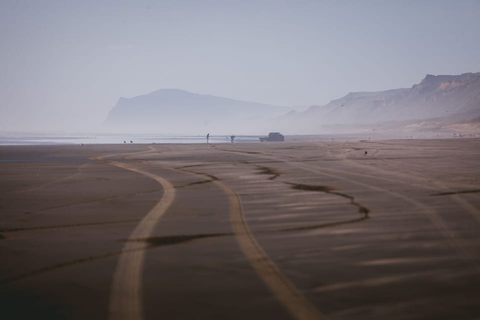 The beach