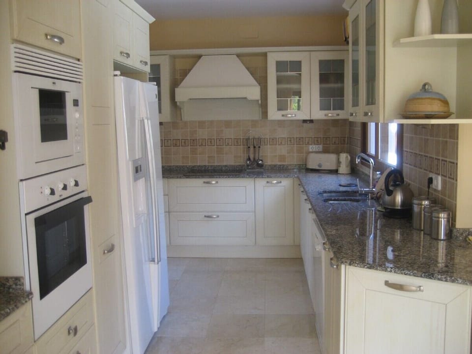 Extended villa kitchen.