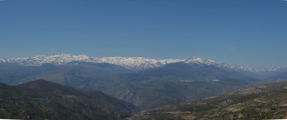 Sierra Nevadas in winter from the South