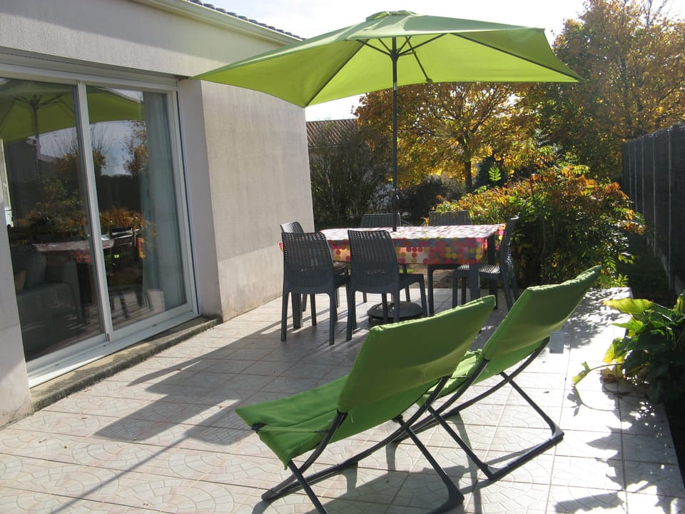 South facing patio