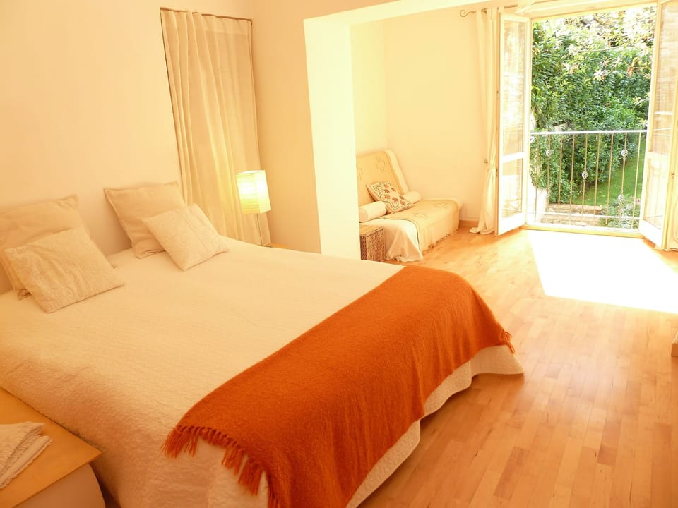 Second bedroom - French windows onto garden