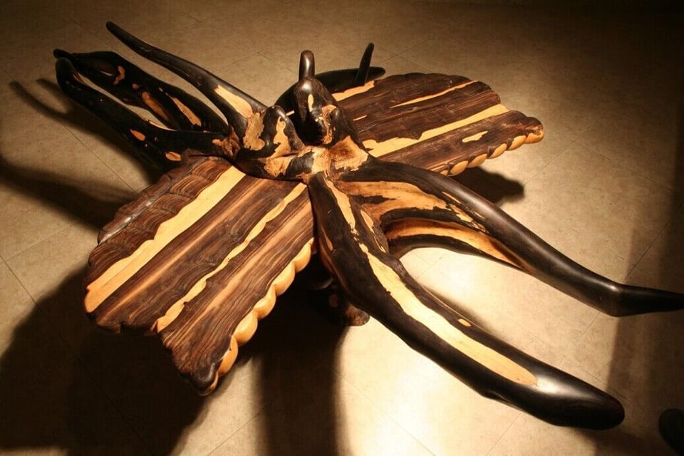 Ebony coffee table in saloon