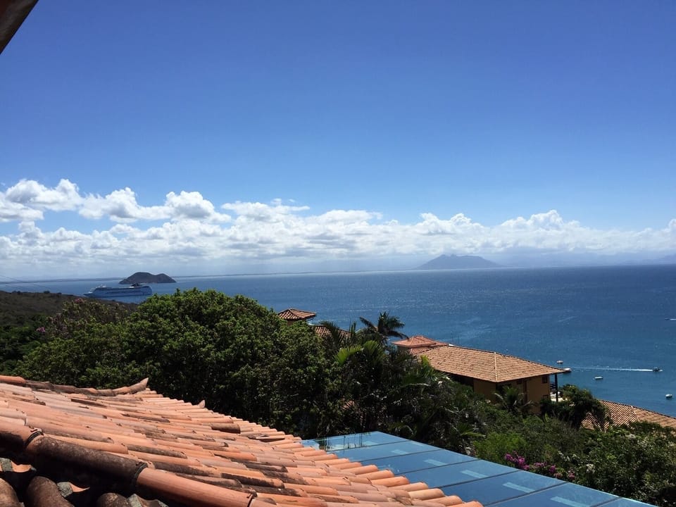 View from master suite veranda on the top floor.