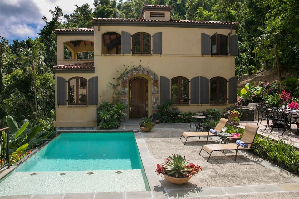 Main entrance with view of second floor porch on the left.