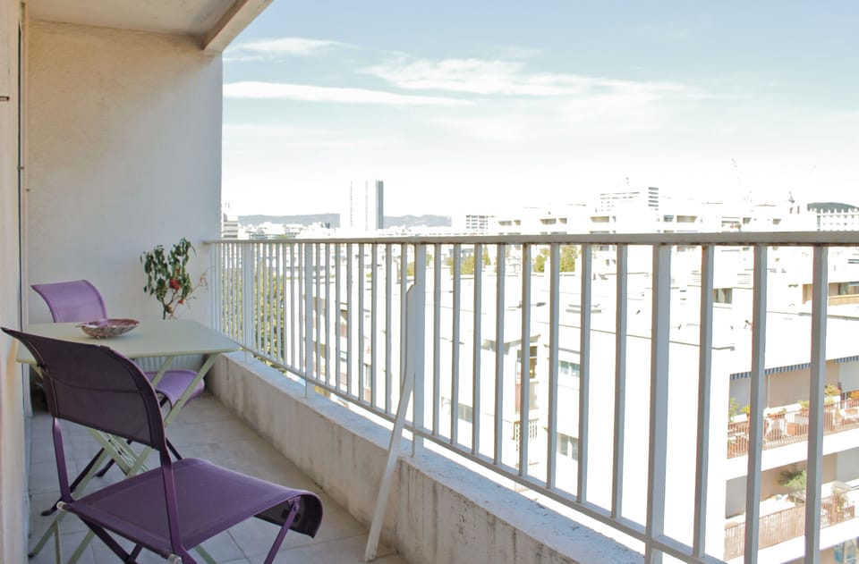 Balcony for sunbathing and relaxation