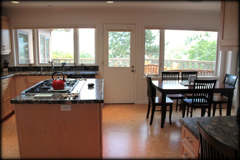 Breakfast nook for sipping coffee and, of course, breakfast.