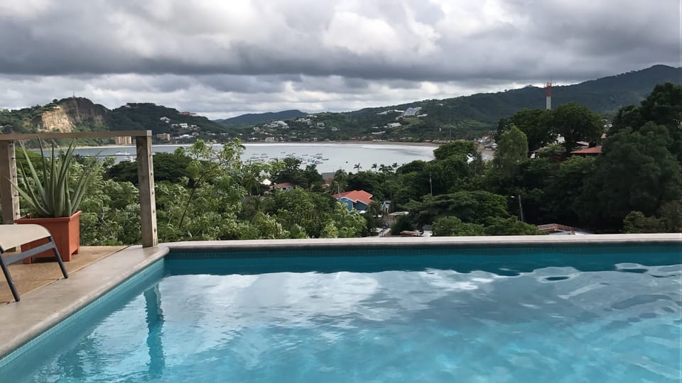 San Juan Bay view from private pool patio