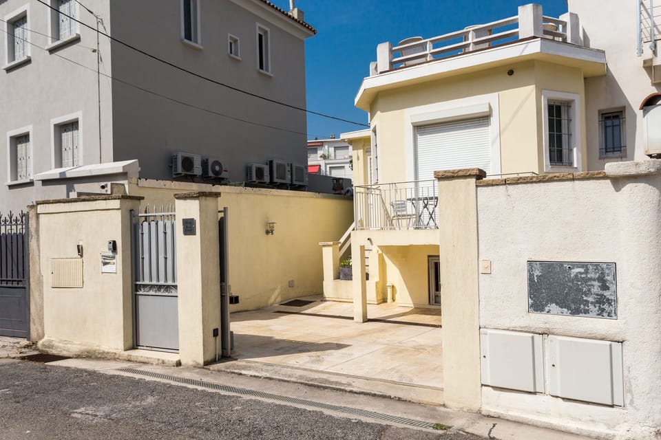 Back of the house with parking space