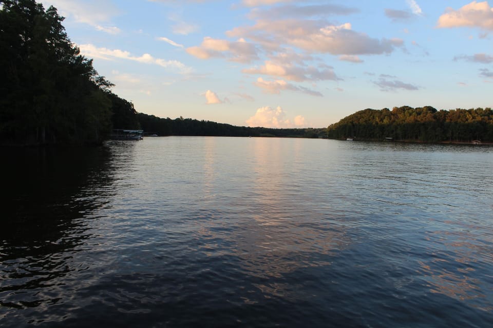 Sunrise and sunsets from our dock