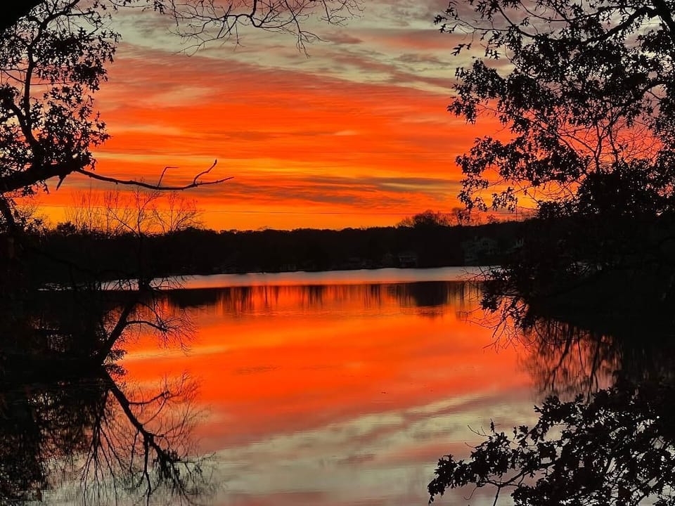 Sunset on Eagle Springs Lake