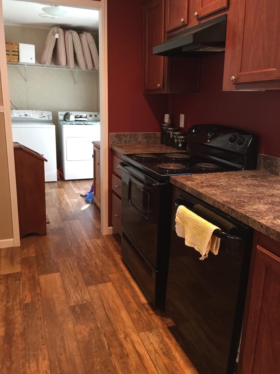 Washer and Dryer on site.