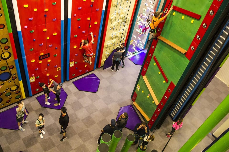 The Clips & Reels Indoor Climbing Gym is steps away from the house...