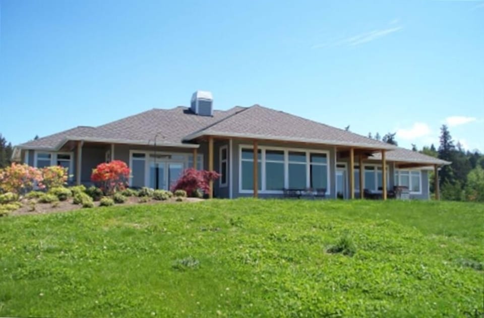 Front view of the home