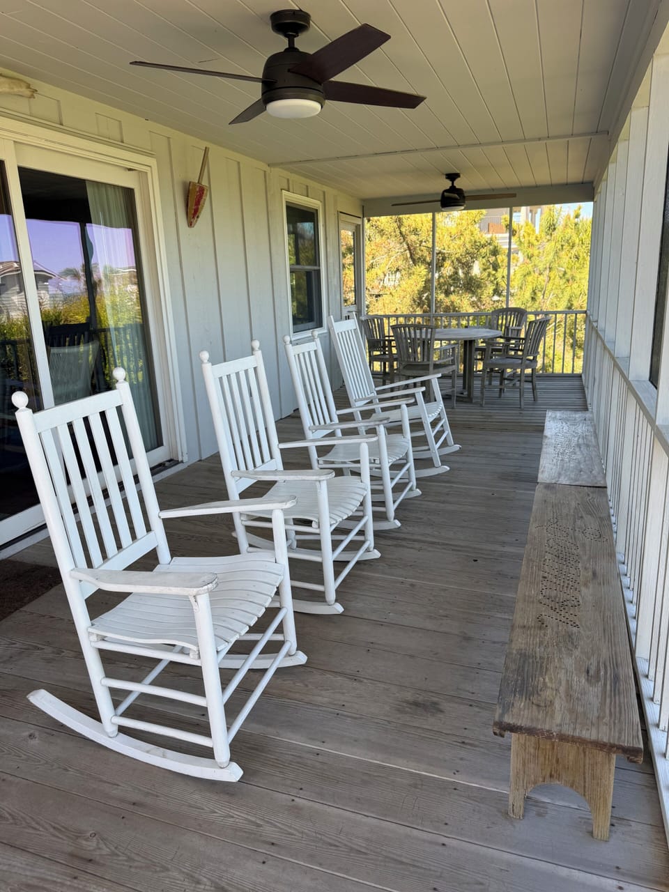 Screened in ocean view porch