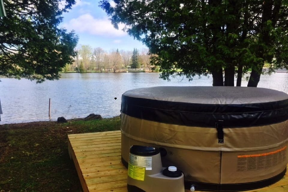 New 5-person soaker hot tub to replace the one imaged here in 2023!
