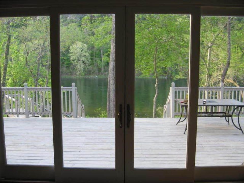 When you walk in the house, here's your view of the river