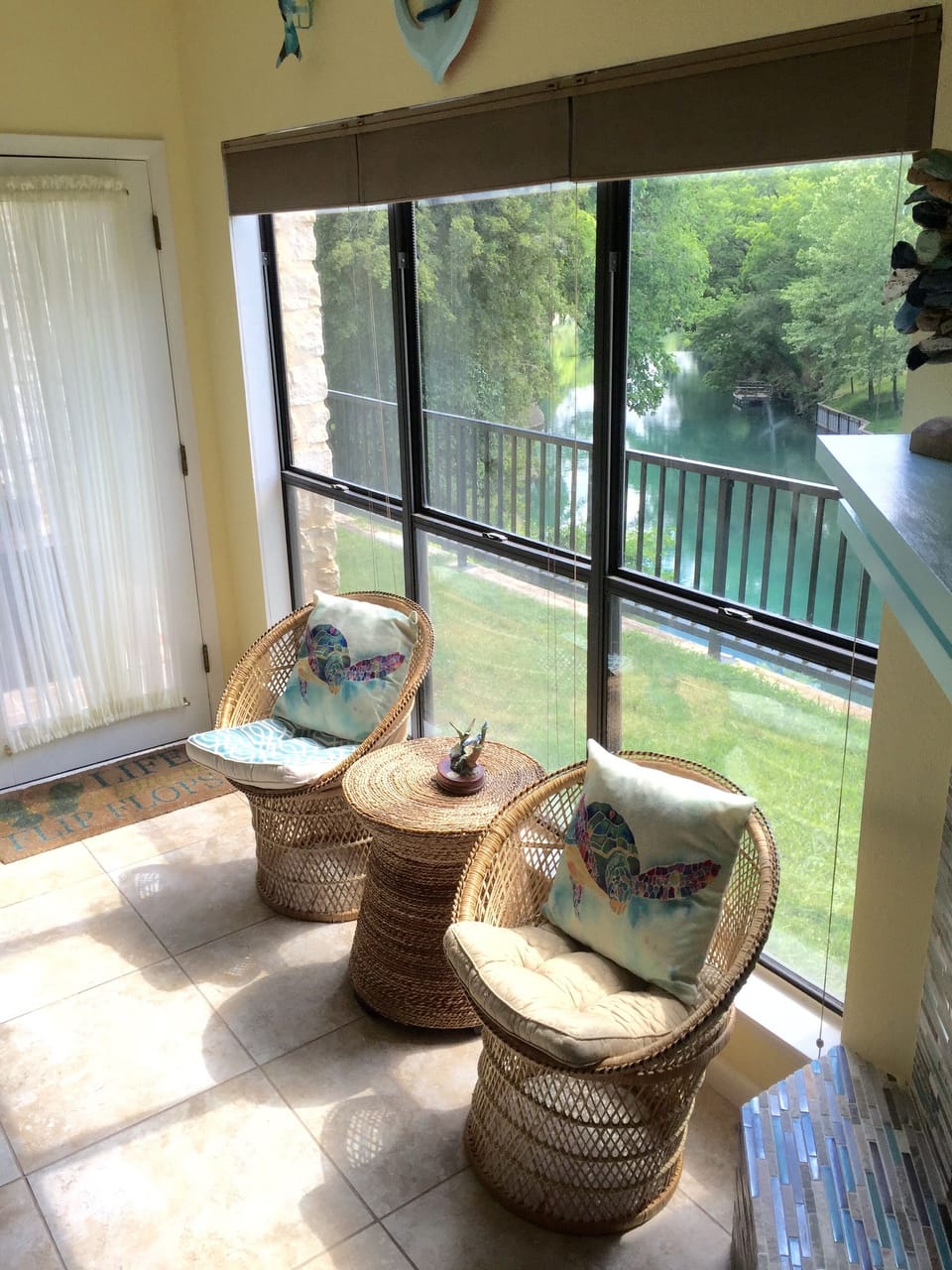 Riverview from the living room.