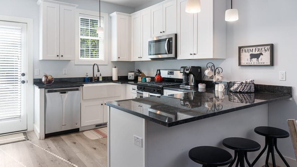 A kitchen with all of the amenities