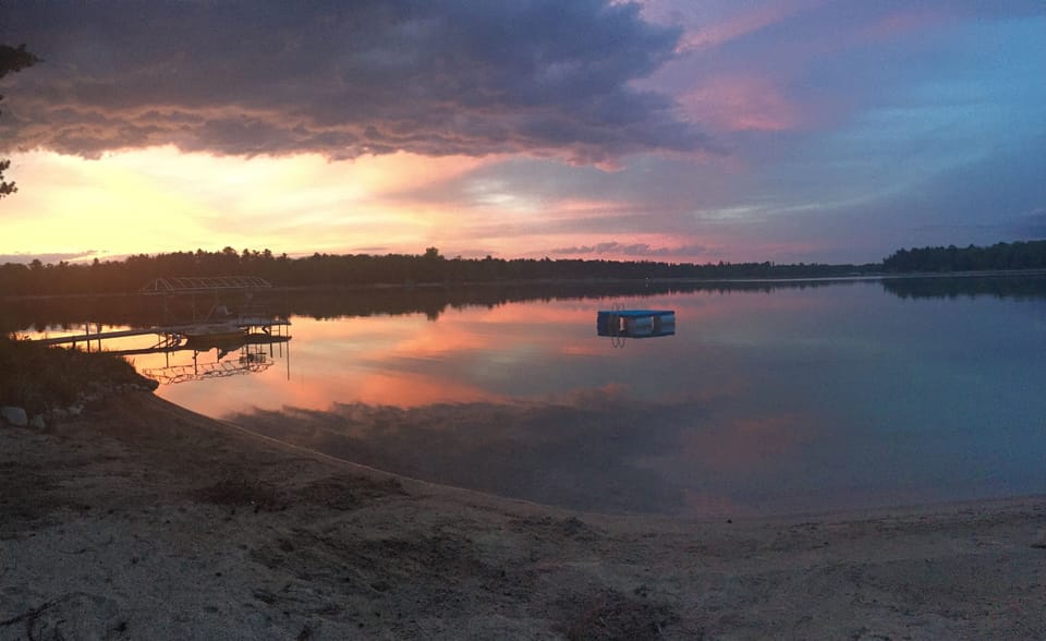 Sunset from the beach