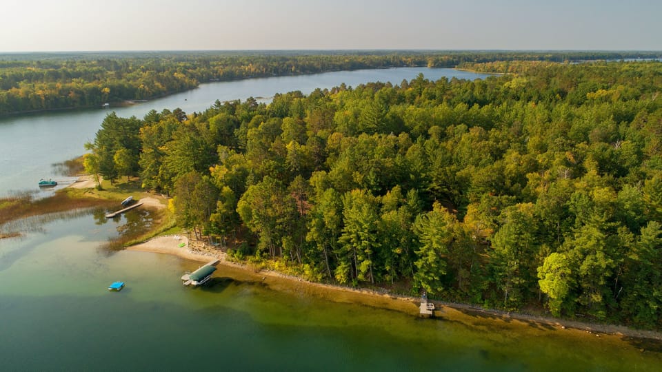 Lake Belle Taine is one of the clearest in MN- great for fishing and lots of fun