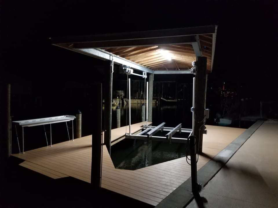 Boat Lift at night