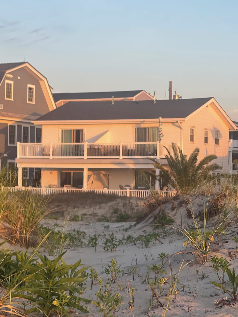 View of 6S 79th Street from the Beach
