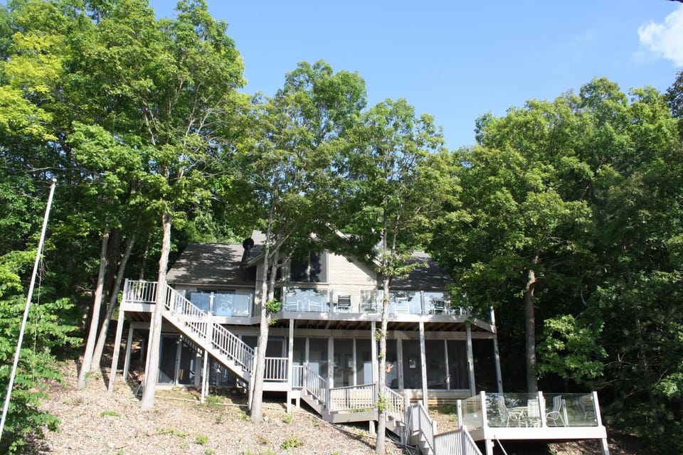 view of house from the dock