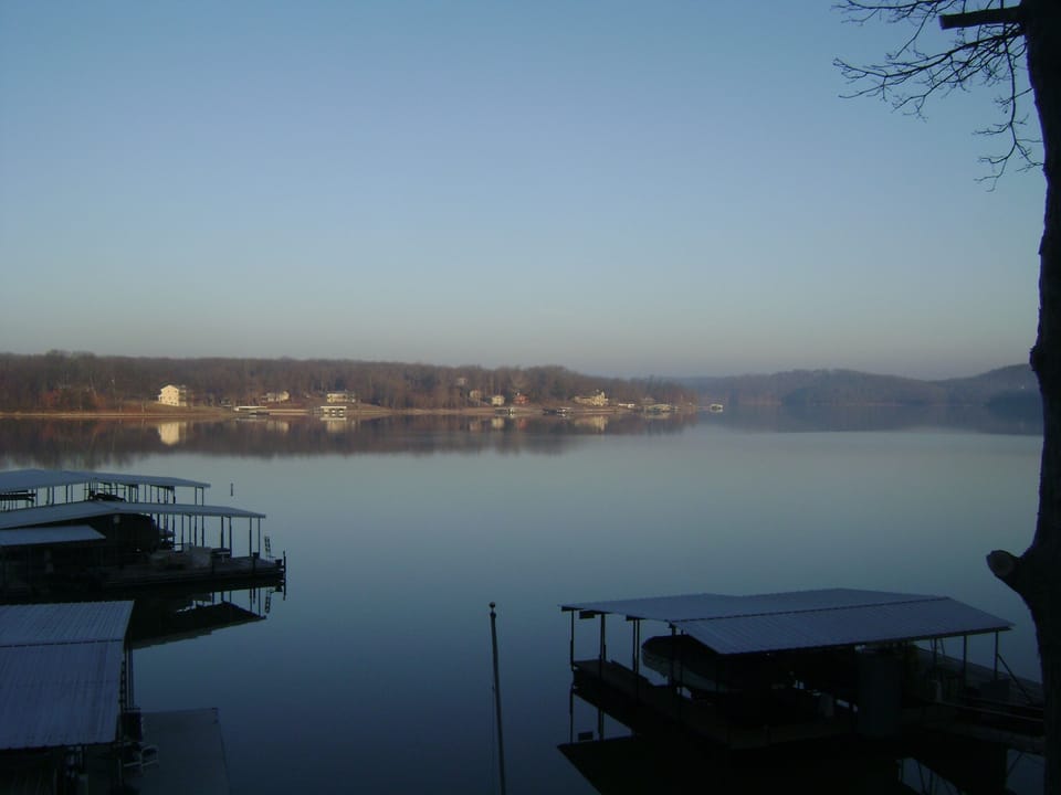 beautiful winter view to the NW as the sun is rising