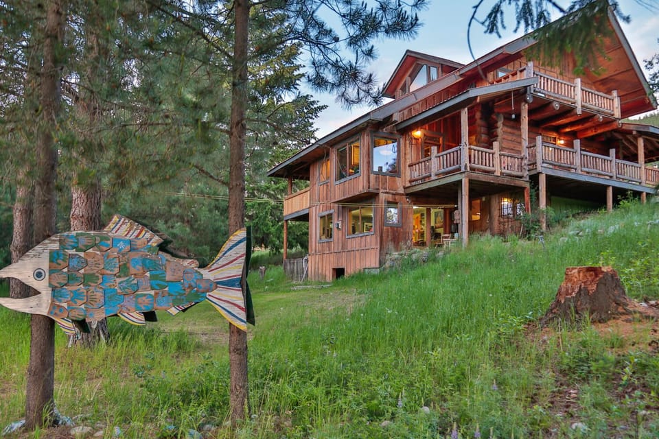 View of Lodge from below