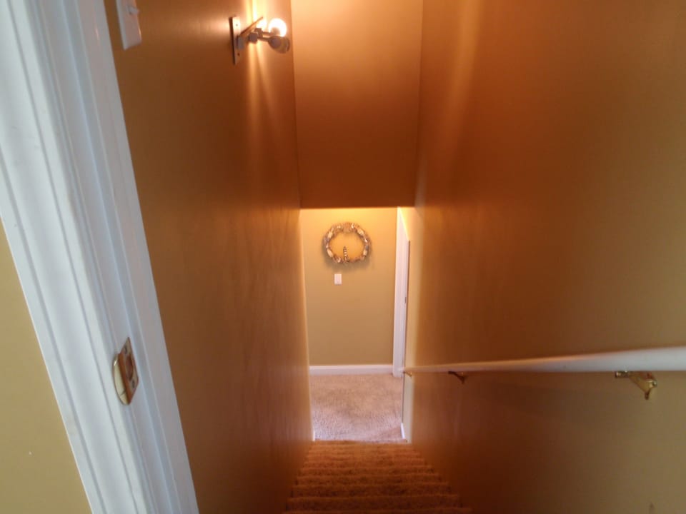 Downstairs to other beds and common area