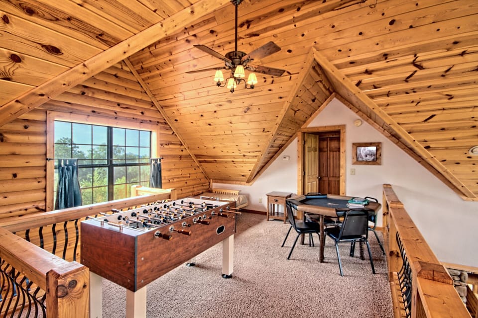 Foosball, Custom hickory Poker Table.