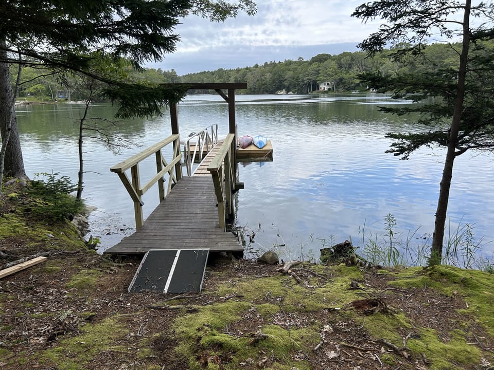 The cove has calm water, minimal tides, perfect for kayaking