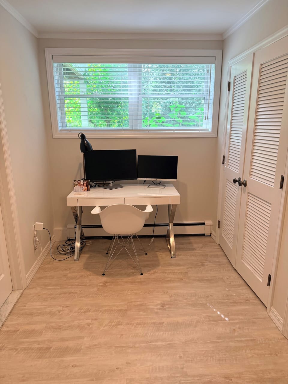 Office in master bedroom 