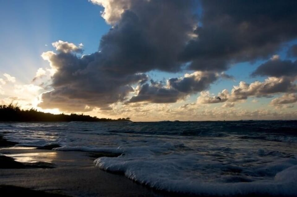 Tranquil beach... you will find a lot of beach glass!